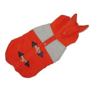 Top Paw Dog Pet Halloween Costume Corduroy Orange Pumpkin Fox Sweater Coat Large